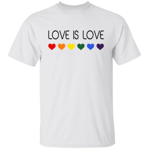 LGBT size Love is Love heart shirt