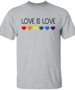 LGBT size Love is Love heart shirt 4