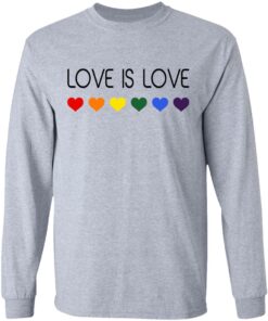 LGBT size Love is Love heart shirt 5
