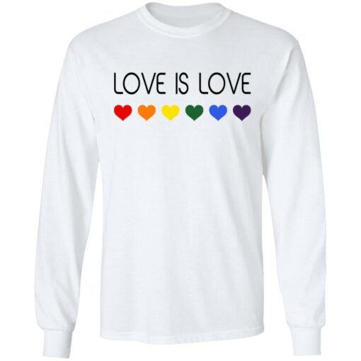 LGBT size Love is Love heart shirt