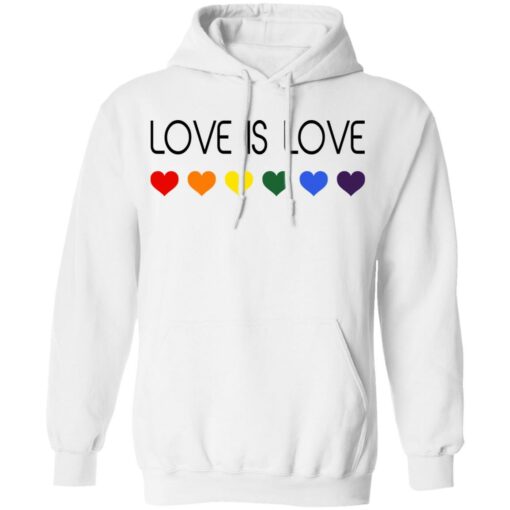 LGBT size Love is Love heart shirt