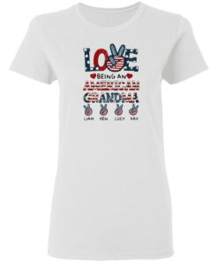 Love being an American grandma Liam Ken Lucy Kay shirt 2
