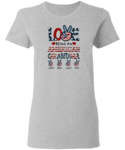 Love being an American grandma Liam Ken Lucy Kay shirt 3