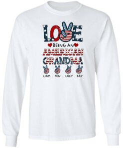 Love being an American grandma Liam Ken Lucy Kay shirt 4