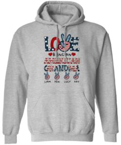 Love being an American grandma Liam Ken Lucy Kay shirt 5