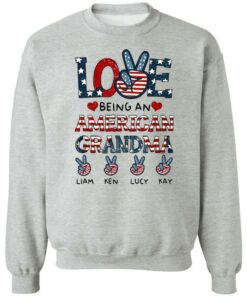 Love being an American grandma Liam Ken Lucy Kay shirt 7