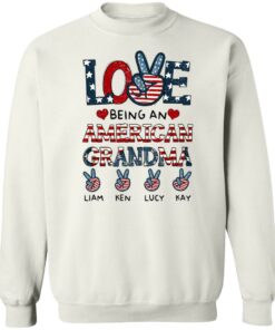 Love being an American grandma Liam Ken Lucy Kay shirt 8