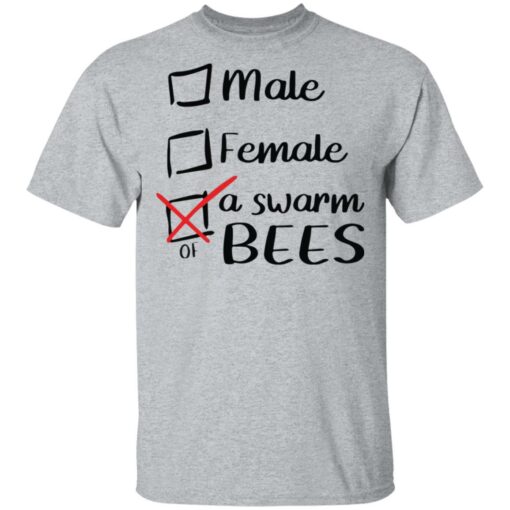 Male female a swarm of bees shirt