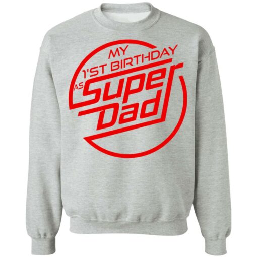 My 1st birthday as superhero dad shirt