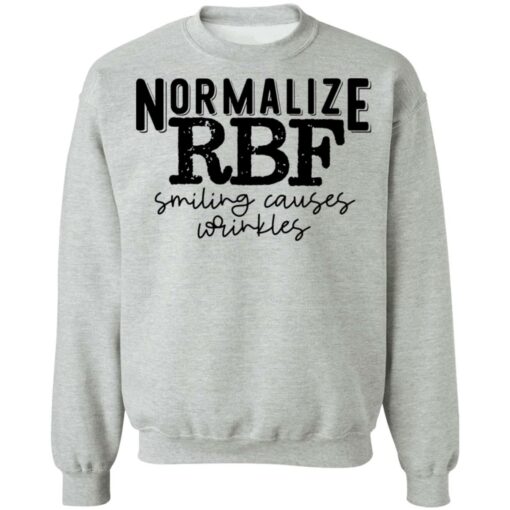 Normalize rbf smiling causes wrinkles shirt