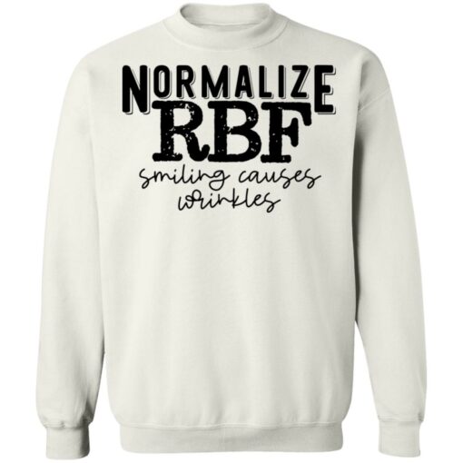 Normalize rbf smiling causes wrinkles shirt