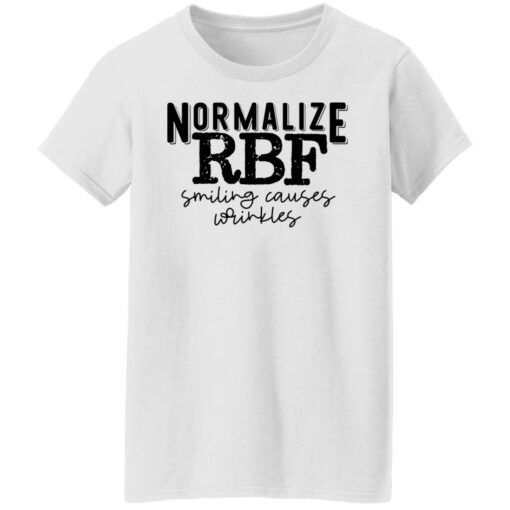 Normalize rbf smiling causes wrinkles shirt