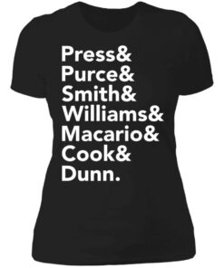 Press and Purce and Smith and Williams shirt 2 Press and Purce and Smith and Williams shirt 2