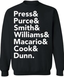 Press and Purce and Smith and Williams shirt 9 Press and Purce and Smith and Williams shirt 9