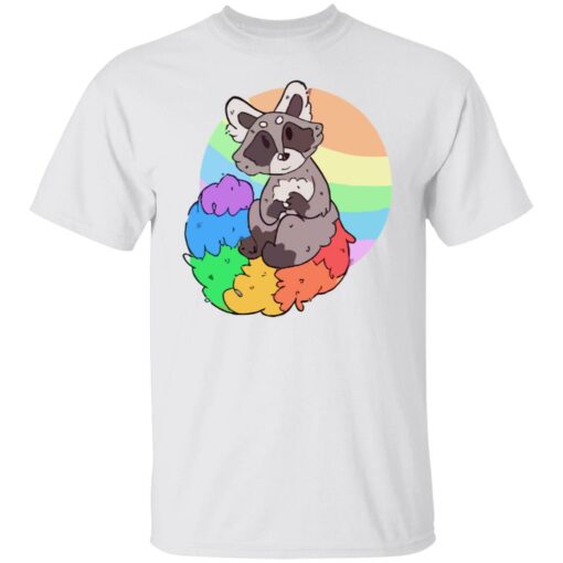 Raccoon rainbow shirt