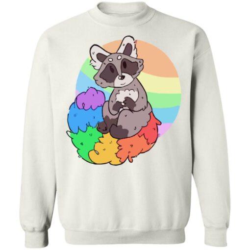 Raccoon rainbow shirt