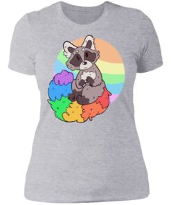 Raccoon rainbow shirt 2