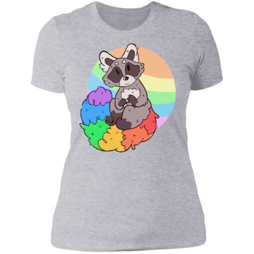 Raccoon rainbow shirt