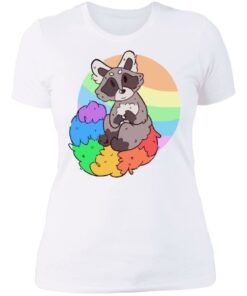 Raccoon rainbow shirt 3