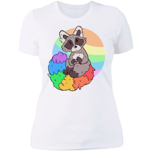 Raccoon rainbow shirt