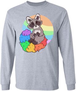 Raccoon rainbow shirt 5