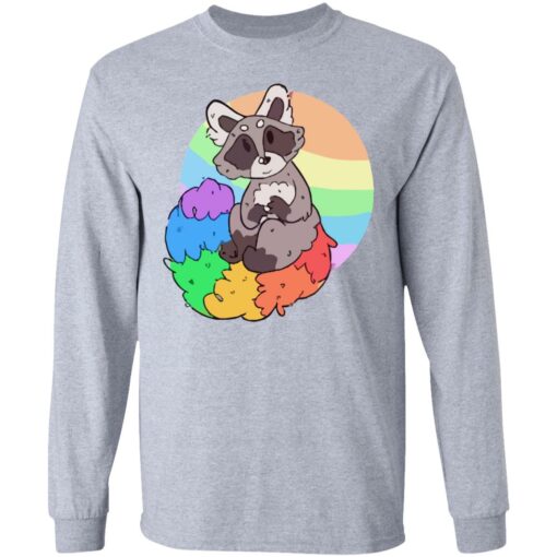 Raccoon rainbow shirt