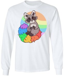 Raccoon rainbow shirt 6