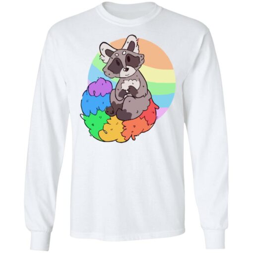 Raccoon rainbow shirt