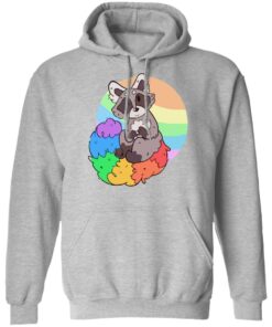 Raccoon rainbow shirt 7