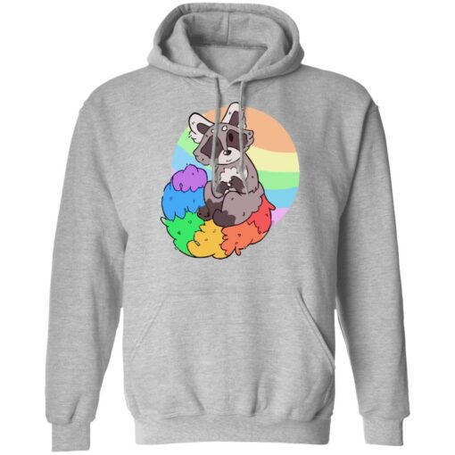 Raccoon rainbow shirt