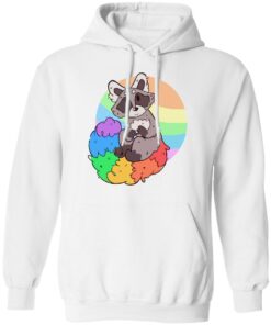 Raccoon rainbow shirt 8
