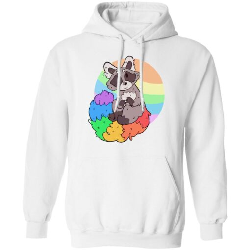 Raccoon rainbow shirt