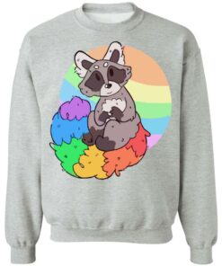 Raccoon rainbow shirt 9