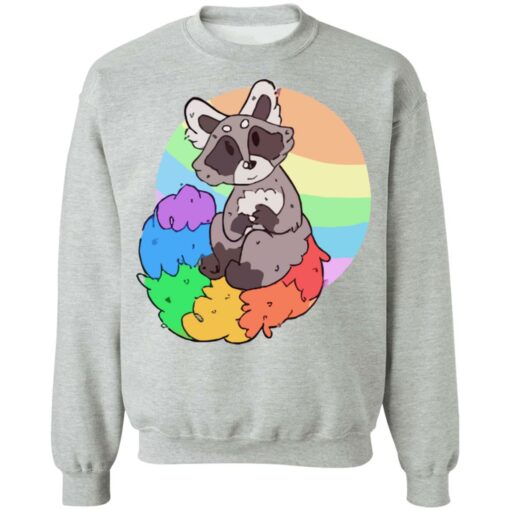 Raccoon rainbow shirt