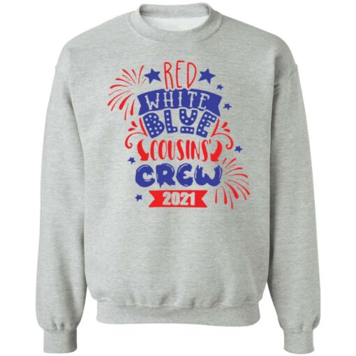 Red white blue cousin crew 2021 shirt