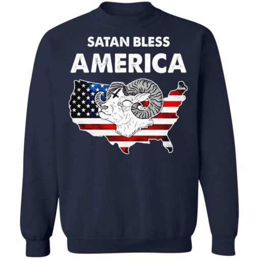 Satan bless America flag shirt