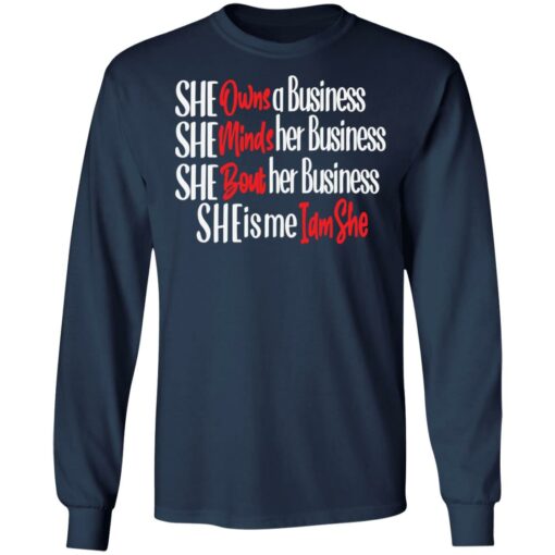 She owns a business she minds her business shirt