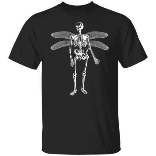 Skeleton butterfly wings shirt