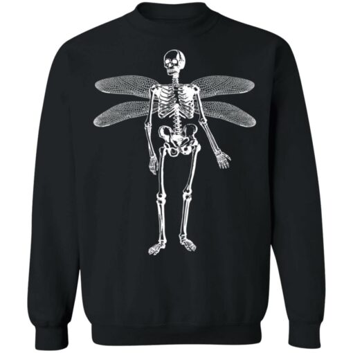 Skeleton butterfly wings shirt