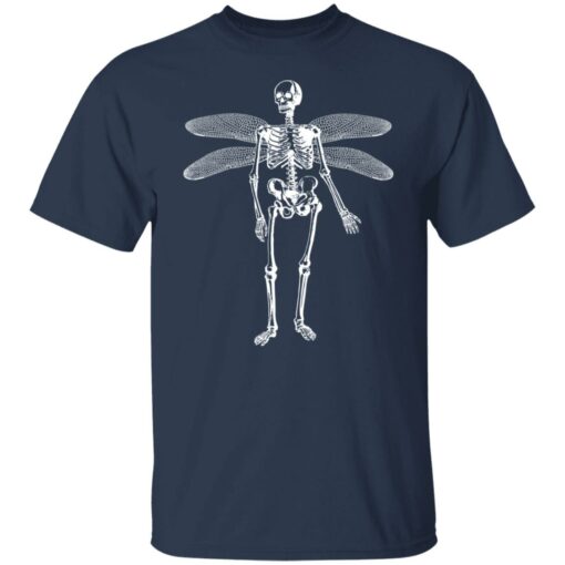 Skeleton butterfly wings shirt