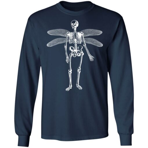 Skeleton butterfly wings shirt