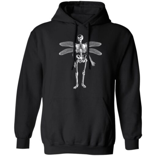 Skeleton butterfly wings shirt