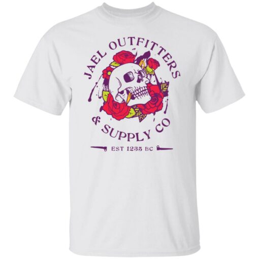 Skull jael outfitters and supply co shirt