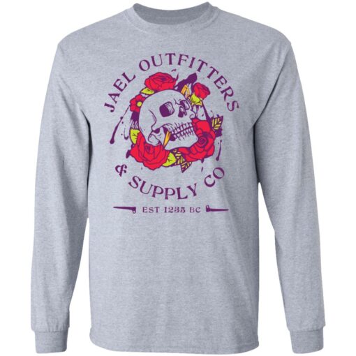 Skull jael outfitters and supply co shirt