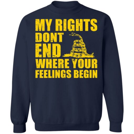 Snake my rights don’t end where your feelings begin shirt