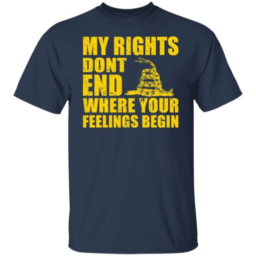 Snake my rights don’t end where your feelings begin shirt