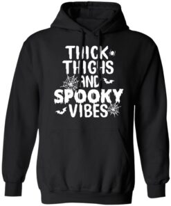Thick thighs and spooky vibes shirt 2