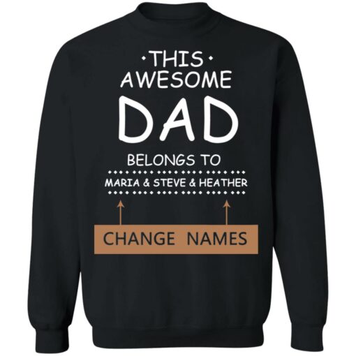 This awesome belongs to Maria and Steve and heather change names shirt