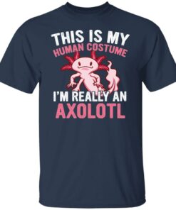This is my human costume im really an Axolotl shirt 6