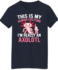 This is my human costume im really an Axolotl shirt 8